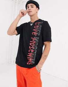 Футболка с логотипом Love Moschino-Черный