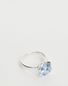 Серебряное кольцо с синим камнем Thomas Sabo-Серебряный