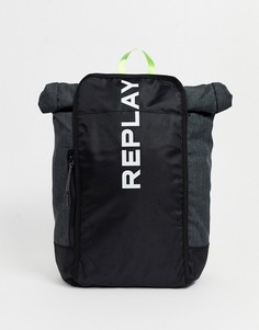 Спортивный рюкзак с логотипом Replay-Серый