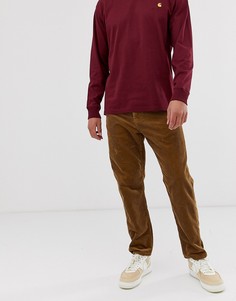 Коричневые зауженные вельветовые брюки Carhartt WIP Newel-Коричневый