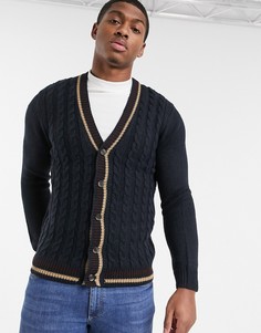Темно-синий кардиган Burton Menswear