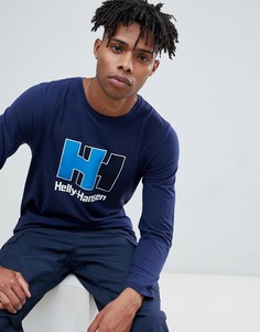 Темно-синий лонгслив Helly Hansen Heritage-Черный