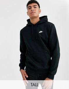 Худи черного цвета Nike Tall Club-Черный