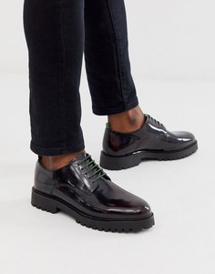 Бордовые блестящие дерби WALK London - sean-Красный