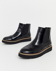 Черные ботинки челси на массивной подошве London Rebel-Черный