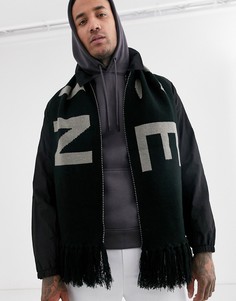 Черный oversize-шарф Nicce