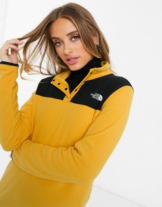 Желтый флисовый топ на кнопках The North Face