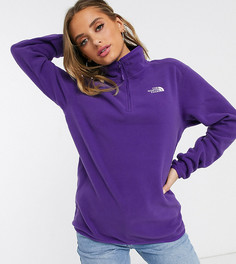 Фиолетовый флисовый топ с молнией 1/4 The North Face {[0:D3]} эксклюзивно для ASOS