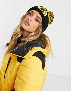 Желтая шапка-бини с помпоном The North Face-Черный
