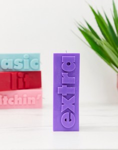 Фиолетовая свеча Flamingo Candles-Мульти