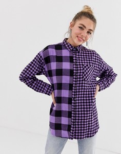 Рубашка в клетку Monki-Черный