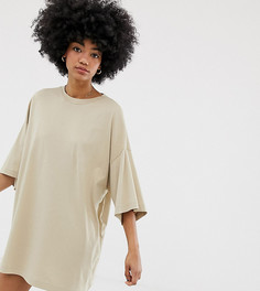 Бежевое платье-футболка Weekday-Бежевый