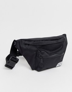 Черная сумка-кошелек на пояс с однотонной молнией Hershel Supply Co Seventeen-Черный