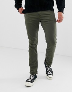 Зеленые облегающие чиносы Nudie Jeans Co Adam-Зеленый