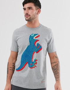 Серая футболка с динозавром PS Paul Smith-Серый