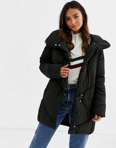 Дутая куртка в стиле oversize с шевронами JDY-Черный