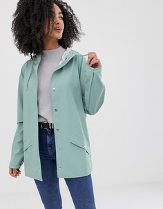 Короткая водонепроницаемая куртка Rains-Зеленый