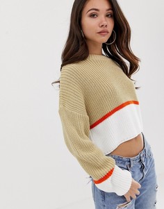 Джемпер в стиле колор блок ASOS DESIGN-Мульти