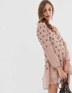 Платье с отделкой Raga Seeing Stars-Розовый