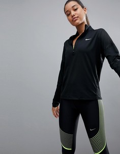 Черный топ Nike Running Dry Flash Element