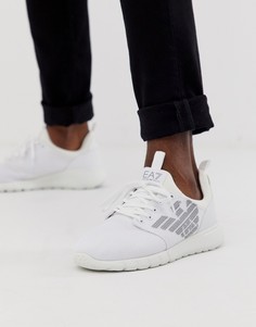Белые кроссовки Armani EA7 simple racer-Белый