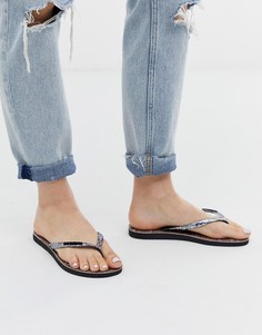 Шлепанцы с блестками Havaianas-Мульти