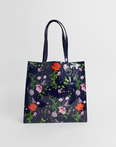 Большая сумка с принтом Ted Baker - primcon-Синий