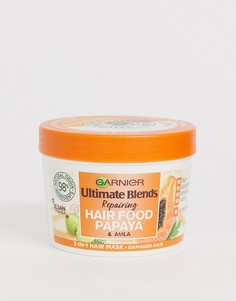 Маска для поврежденных волос 3-в-1 с экстрактом папайи Garnier Ultimate Blends Vegan Hair Food 390 мл-Бесцветный