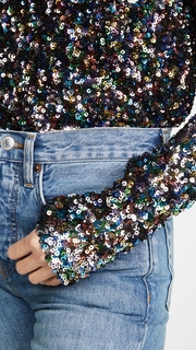 endless rose Multi Colored Sequin Top