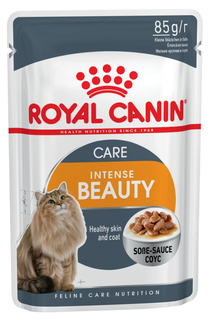 Влажный корм для кошек ROYAL CANIN Intense Beauty, мясо, 12шт, 85г