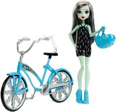 Кукла Monster High Фрэнки Штейн на велосипеде DPX18