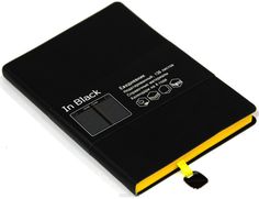 Ежедневник недатированный "In Black" А6+, 272 стр,, желтый Канц Эксмо