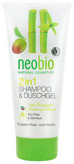 Шампунь neobio 2 in 1 Shower Gel & Shampoo 200 мл