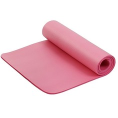 Коврик для фитнеса и йоги Larsen NBR розовый 10 мм 183 см
