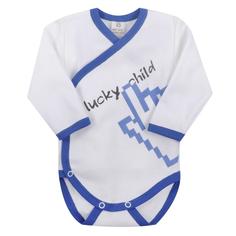 Боди Lucky child Интернет 9-5 белый р. 68
