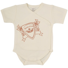 Боди Lucky child с коротким рукавом Экрю 6-51 бежевый р. 62