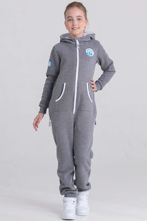 Комбинезон детский The Cave Basic Soft kids серый меланж с начесом 401402 р.134