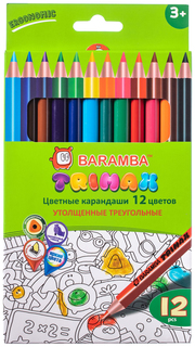 Карандаши цветные BARAMBA 12 цветов