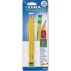 Набор чернографитных карандашей Temagraph, 2 шт, + точилка Lyra