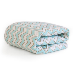 Конверт-одеяло UNDER the BLANKET 105х105 бело-голубой BW105105AZ