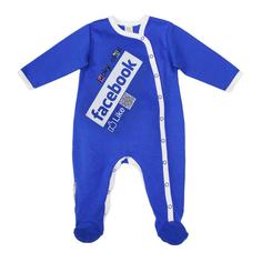 Комбинезон детский Lucky Child Facebook 9-161 синий р. 80-86