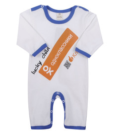 Комбинезон детский Lucky Child Одноклассники 9-21 белый р.68
