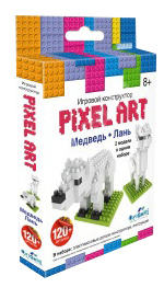 Конструктор пластиковый Origami Pixel Art Медведь и лань