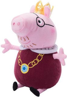 Мягкая игрушка Peppa Pig Папа Свин король, 30 см (31154)