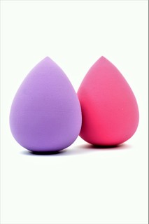 Спонж для макияжа Beautypedia Набор для макияжа без латекса розовый/фиолетовый 2 штуки