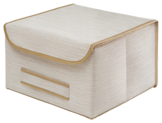 Короб для хранения Casy Home с крышкой бежевый ВО-043