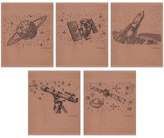 Тетрадь "Космическая одиссея" А5, 48 листов, в клетку, в ассортименте Канц Эксмо