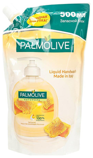 Жидкое мыло Palmolive Натурэль Питание молоко и мёд 500 мл в мягкой упаковке