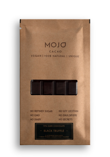 Горький шоколад 70% Mojo Cacao с черным трюфелем морской солью и тимьяном black truffle