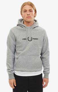 Толстовка мужская Fred Perry M7520 420 серая/черная L